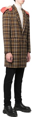 DSQUARED2 SS23 格紋連帽中長版外套 多色款 S71AA0430S60403-001F Details for DSQUARED2 SS23 格紋連帽中長版外套 多色款 S71AA0430S60403-001F