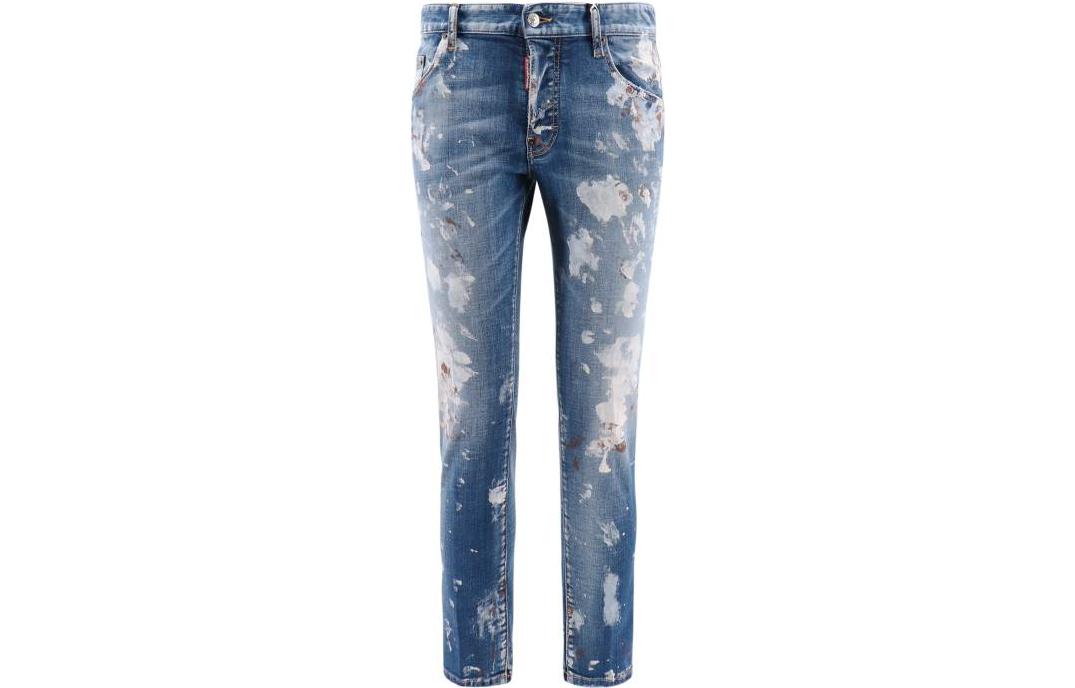 DSQUARED2 SS23 Solid Button Print Denim Jeans Men’s Blue S74LB1359S30342470 圖 2