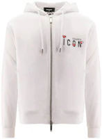 Dsquared2 SS23 Solid Color Logo Print Hoodie White - Long Sleeve S79HG0011S25516100 Dsquared2 SS23 Solid Color Logo Print Hoodie White - Long Sleeve S79HG0011S25516100