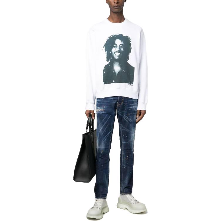 DSQUARED2 SS23 Splatter Slim Fit Jeans Navy Blue for Men. S71LB1165S30789-470 圖 3