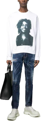 DSQUARED2 SS23 男士深藍色潑墨修身牛仔褲 S71LB1165S30789-470 Lookbook DSQUARED2 SS23 男士深藍色潑墨修身牛仔褲 S71LB1165S30789-470