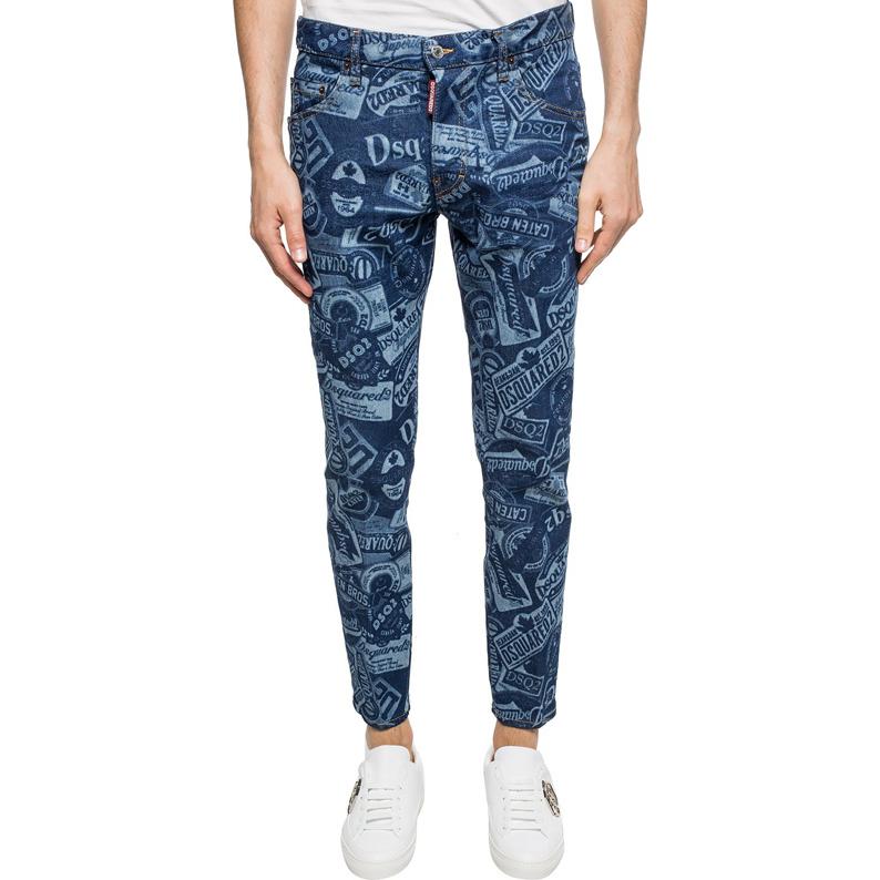 DSQUARED2 SS23 Straight Mid-Rise Letter Print Jeans Men’s Blue. S74LB0622-S30662-470 圖 4