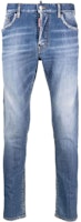 DSQUARED2 SS23 Washed Slim Fit Jeans Blue Denim. S74LB1276S30342-470 DSQUARED2 SS23 Washed Slim Fit Jeans Blue Denim. S74LB1276S30342-470