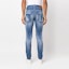 Shop DSQUARED2 SS23 蓝色洗水修身牛仔裤 牛仔布 S74LB1276S30342-470