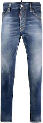 DSQUARED2 SS23 水洗直筒牛仔褲 男士 靛藍色 S74LB1281S30664-470 Buy DSQUARED2 SS23 水洗直筒牛仔褲 男士 靛藍色 S74LB1281S30664-470