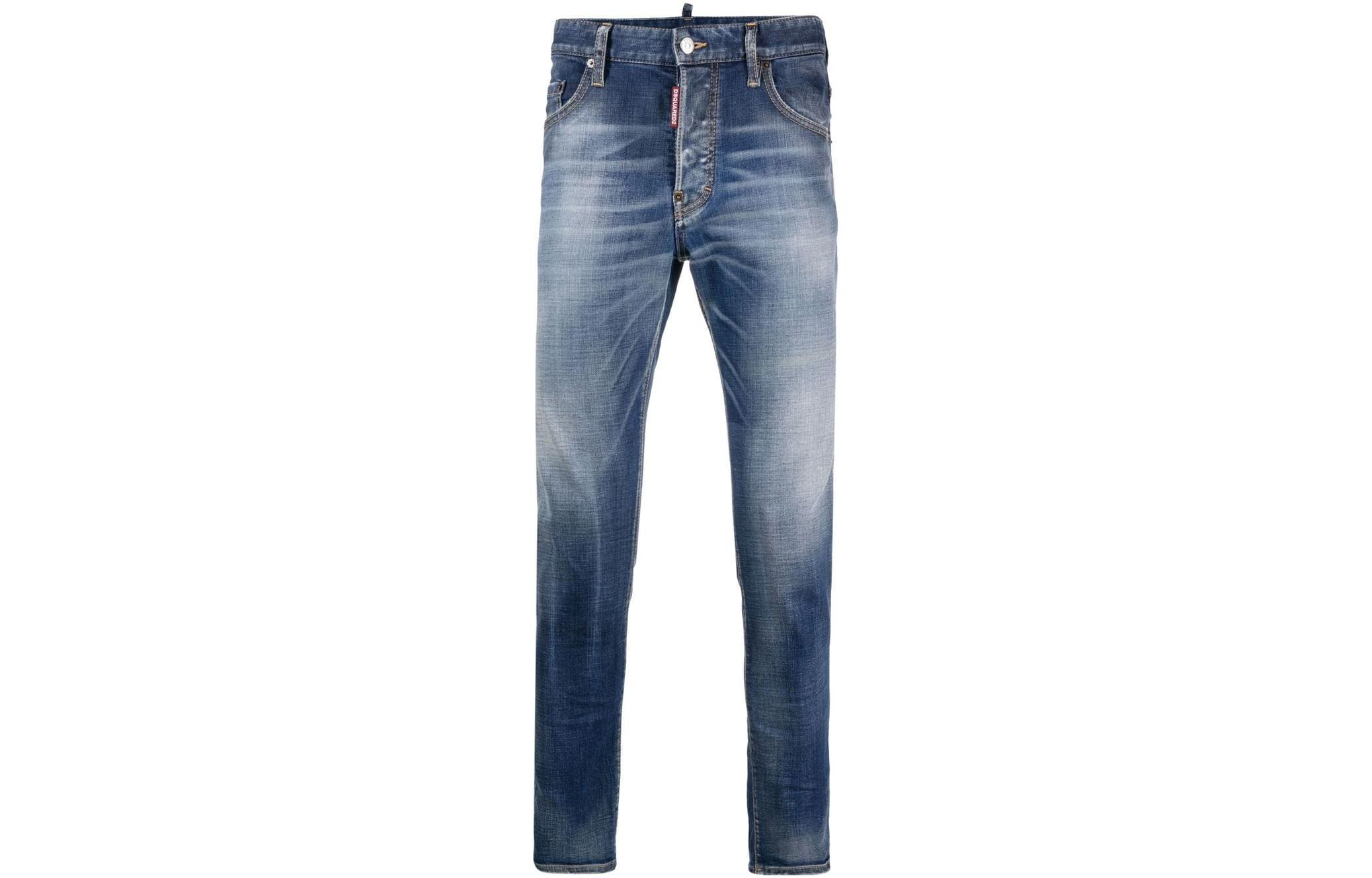 DSQUARED2 SS23 Washed Straight Fit Denim Jeans Men Indigo Blue S74LB1281S30664-470 圖 2