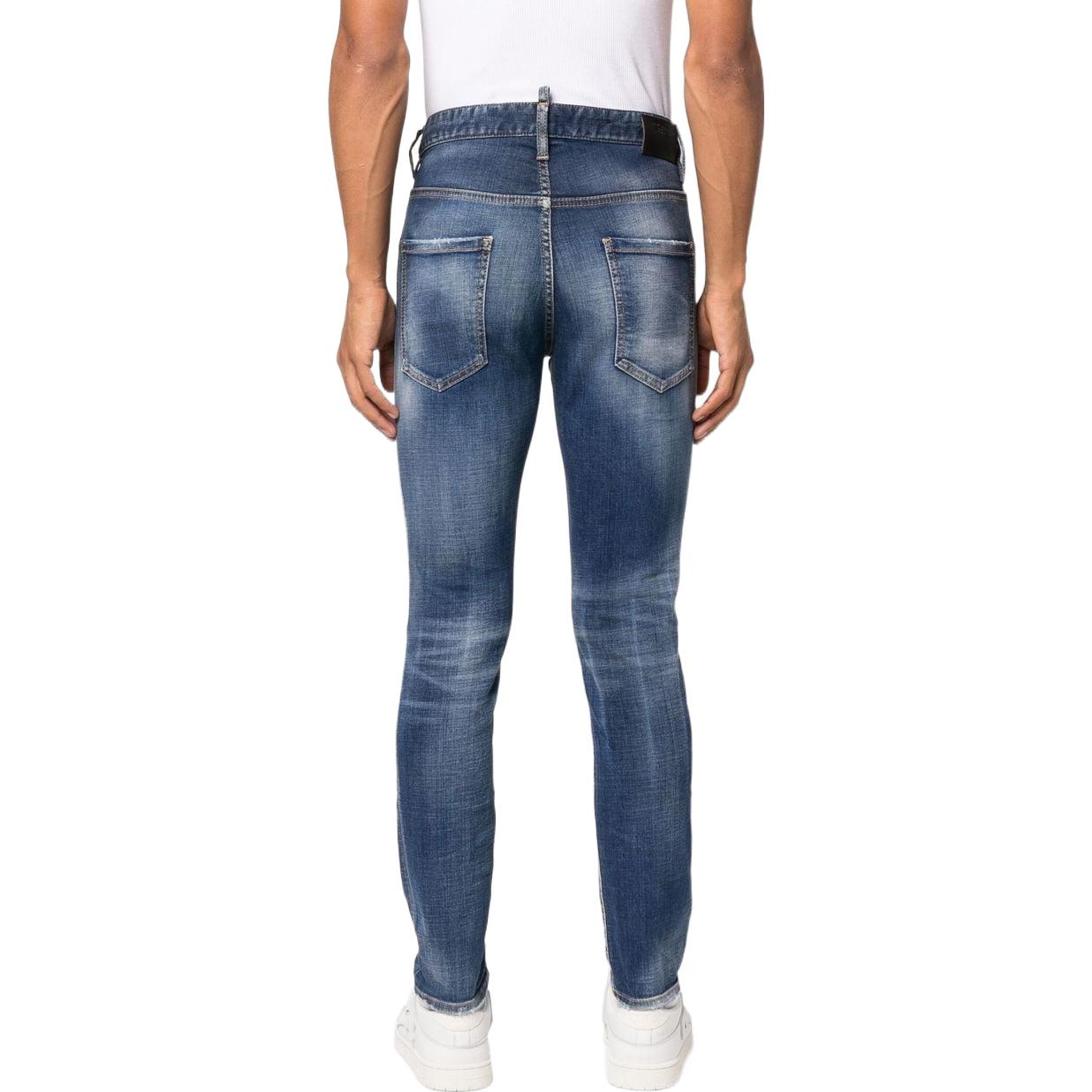DSQUARED2 SS23 Washed Straight Fit Denim Jeans Men Indigo Blue S74LB1281S30664-470 圖 4