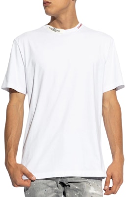 DSQUARED2 SS24 クルーネック ロゴパッチ Tシャツ オプティカルホワイト S71GD1509D20020-100 Lookbook DSQUARED2 SS24 クルーネック ロゴパッチ Tシャツ オプティカルホワイト S71GD1509D20020-100