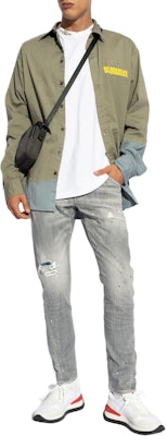 DSQUARED2 SS24 クルーネック ロゴパッチ Tシャツ オプティカルホワイト S71GD1509D20020-100 Purchase DSQUARED2 SS24 クルーネック ロゴパッチ Tシャツ オプティカルホワイト S71GD1509D20020-100