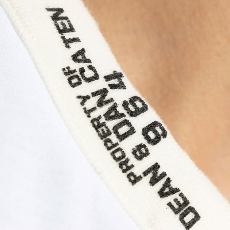 Details for DSQUARED2 SS24 クルーネック ロゴパッチ Tシャツ オプティカルホワイト S71GD1509D20020-100