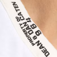 Details for DSQUARED2 SS24 Crew Neck Logo Patch T-Shirt in Optical White. S71GD1509D20020-100