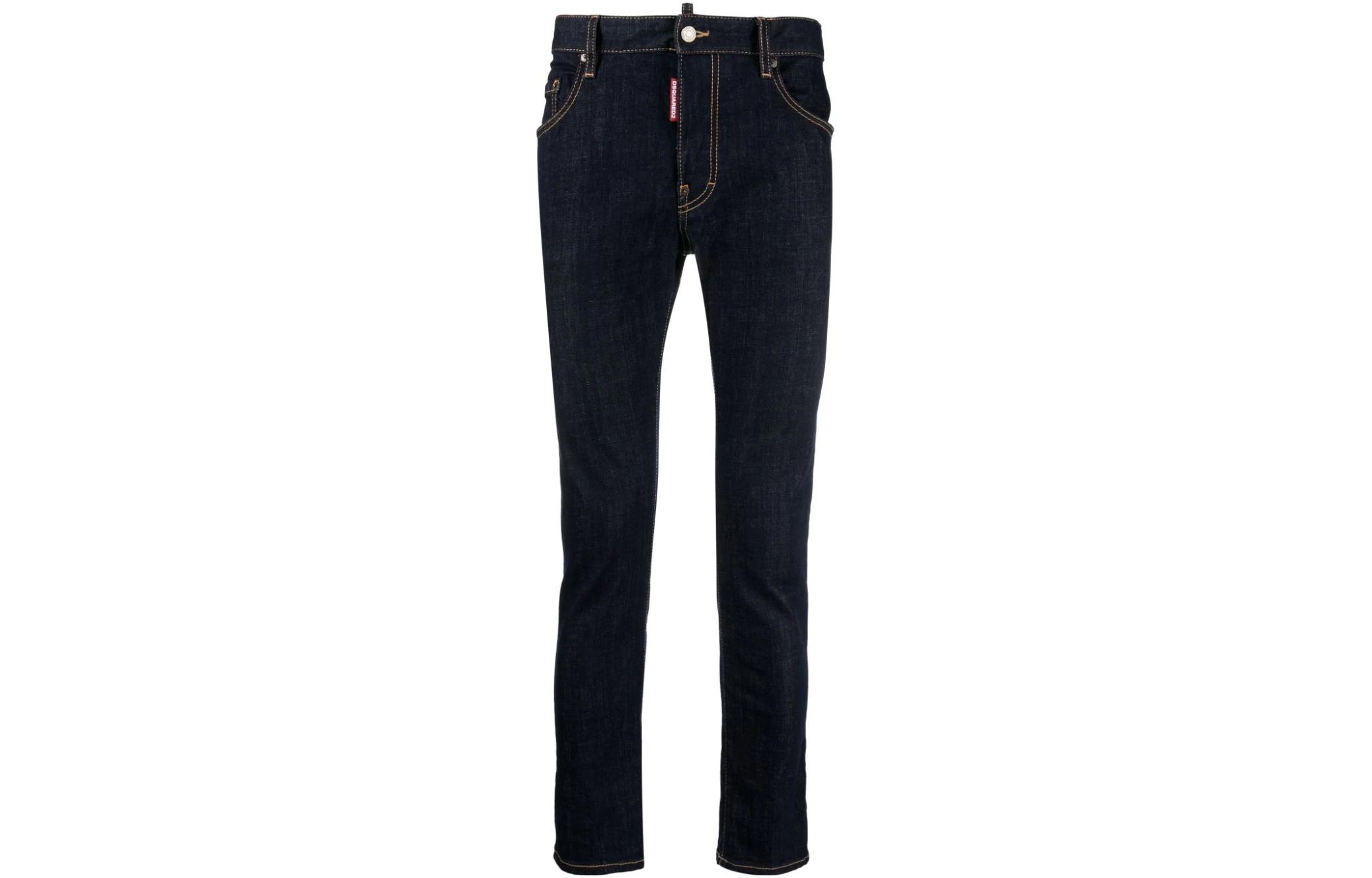 DSQUARED2 SS24  Mid-Rise Slim Stretch Jeans Indigo Blue S74LB1425S30664-470 圖 2