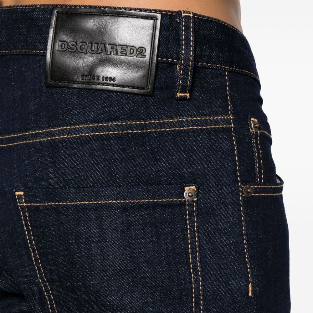 DSQUARED2 SS24  Mid-Rise Slim Stretch Jeans Indigo Blue S74LB1425S30664-470 圖 6
