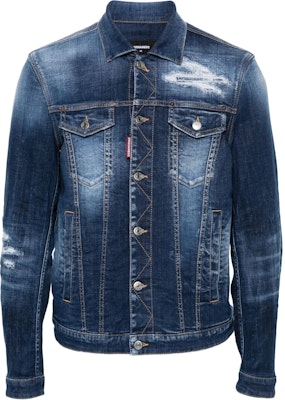 DSQUARED2 SS24 Jaket Denim Single-Breasted Ripped Detail Biru. S71AN0531S30342-470 Buy DSQUARED2 SS24 Jaket Denim Single-Breasted Ripped Detail Biru. S71AN0531S30342-470