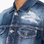 Details for DSQUARED2 SS24 Jaket Denim Single-Breasted Ripped Detail Biru. S71AN0531S30342-470