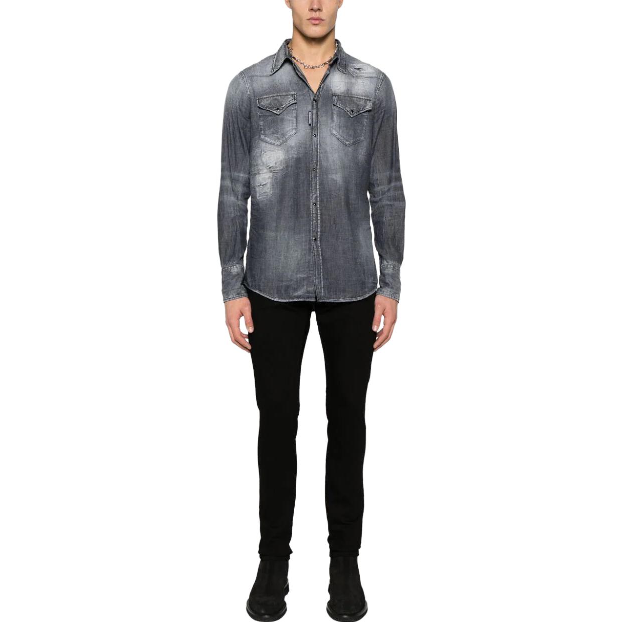 DSQUARED2 SS24  Slim Fit Stretch Mid-Rise Black Jeans S74LB1426S30564-900 圖 3