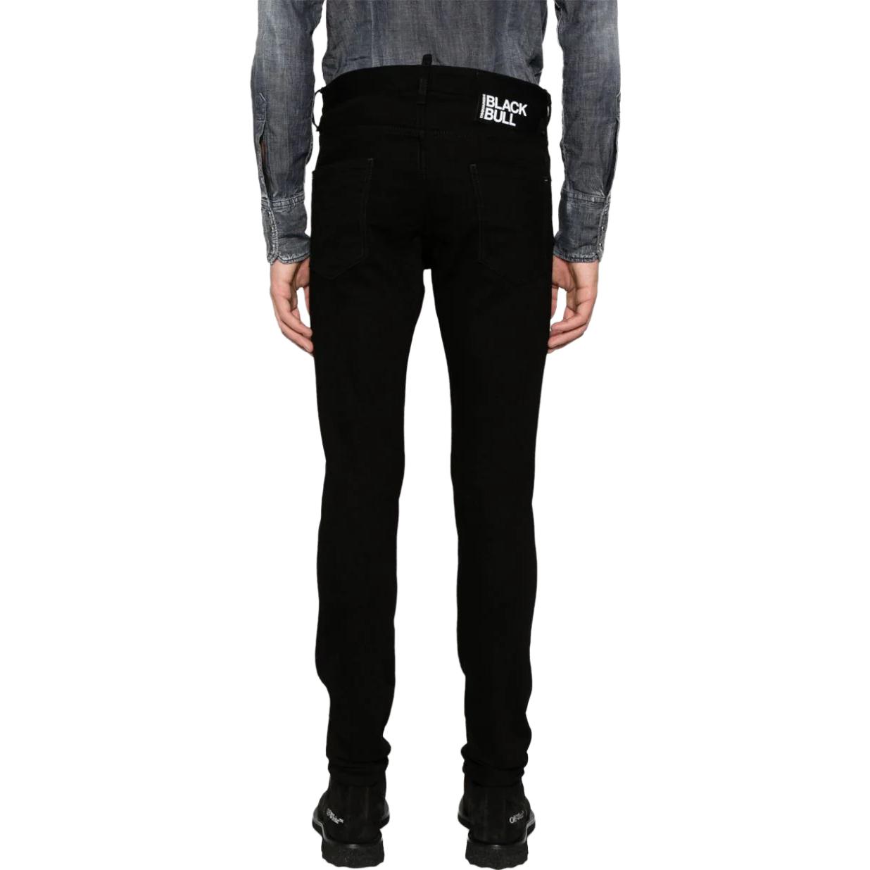 DSQUARED2 SS24  Slim Fit Stretch Mid-Rise Black Jeans S74LB1426S30564-900 圖 4