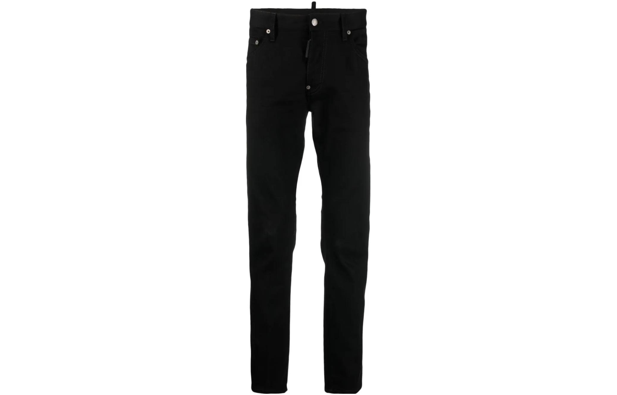 DSQUARED2 SS24  Slim Fit Stretch Mid-Rise Jeans Black S74LB1427S30564-900