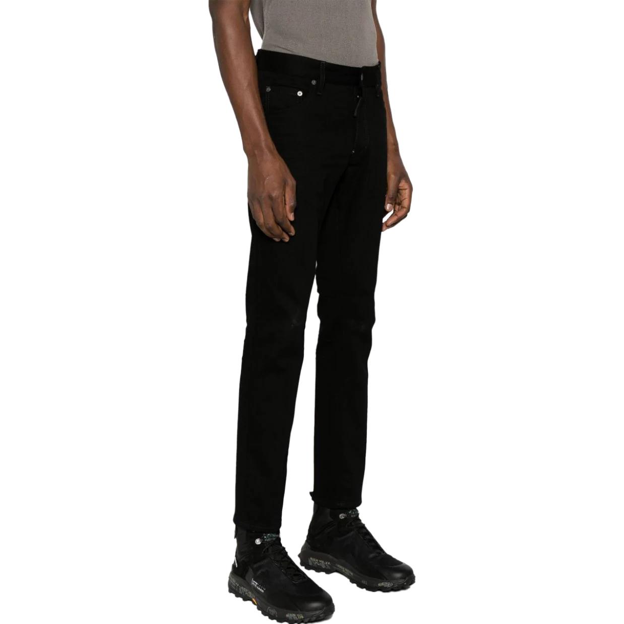 Purchase DSQUARED2 SS24 修身弹力中腰牛仔裤 黑色 S74LB1427S30564-900