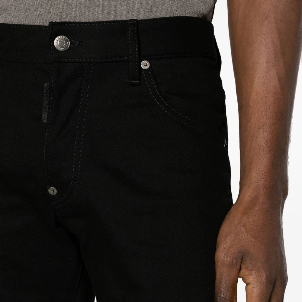 Details for DSQUARED2 SS24 修身弹力中腰牛仔裤 黑色 S74LB1427S30564-900