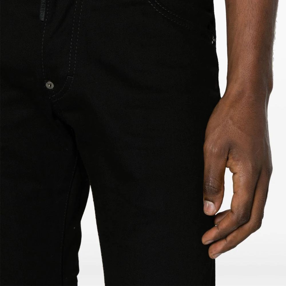 Sizing DSQUARED2 SS24 修身弹力中腰牛仔裤 黑色 S74LB1427S30564-900
