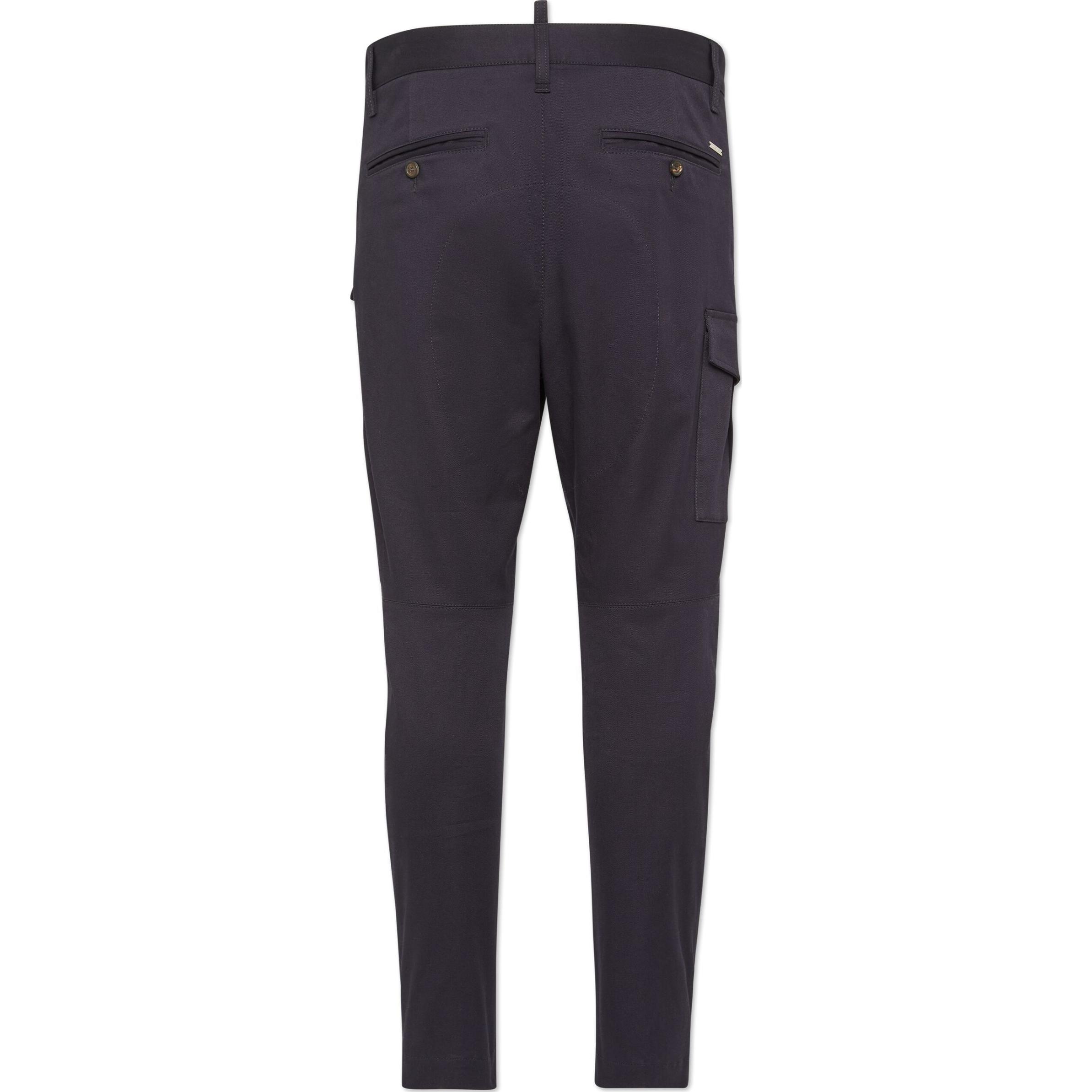 Lookbook DSQUARED2 SS24 修身錐形卡其褲 海軍藍 S74KB0909S39021-476