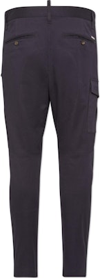 DSQUARED2 SS24 修身錐形卡其褲 海軍藍 S74KB0909S39021-476 Lookbook DSQUARED2 SS24 修身錐形卡其褲 海軍藍 S74KB0909S39021-476