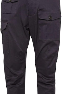 DSQUARED2 SS24 修身錐形卡其褲 海軍藍 S74KB0909S39021-476 Shop DSQUARED2 SS24 修身錐形卡其褲 海軍藍 S74KB0909S39021-476