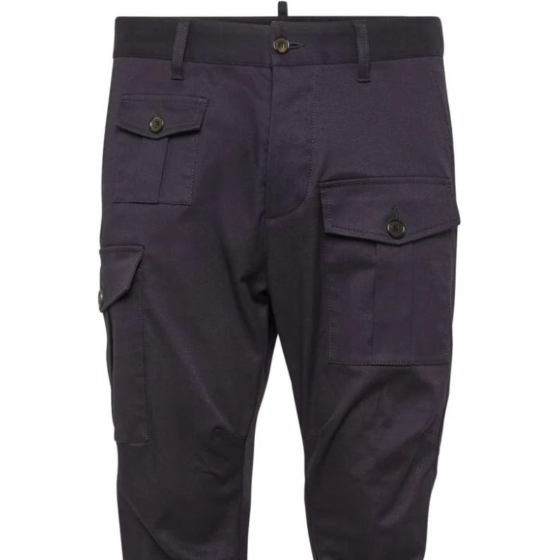 Purchase DSQUARED2 SS24 修身錐形卡其褲 海軍藍 S74KB0909S39021-476