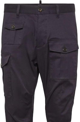 DSQUARED2 SS24 修身錐形卡其褲 海軍藍 S74KB0909S39021-476 Purchase DSQUARED2 SS24 修身錐形卡其褲 海軍藍 S74KB0909S39021-476