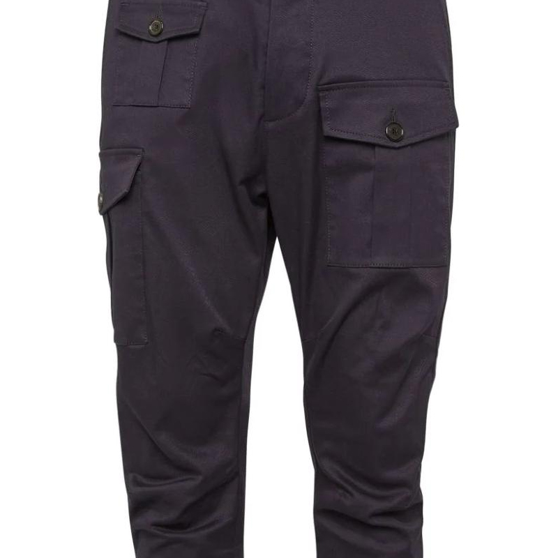 Details for DSQUARED2 SS24 修身錐形卡其褲 海軍藍 S74KB0909S39021-476