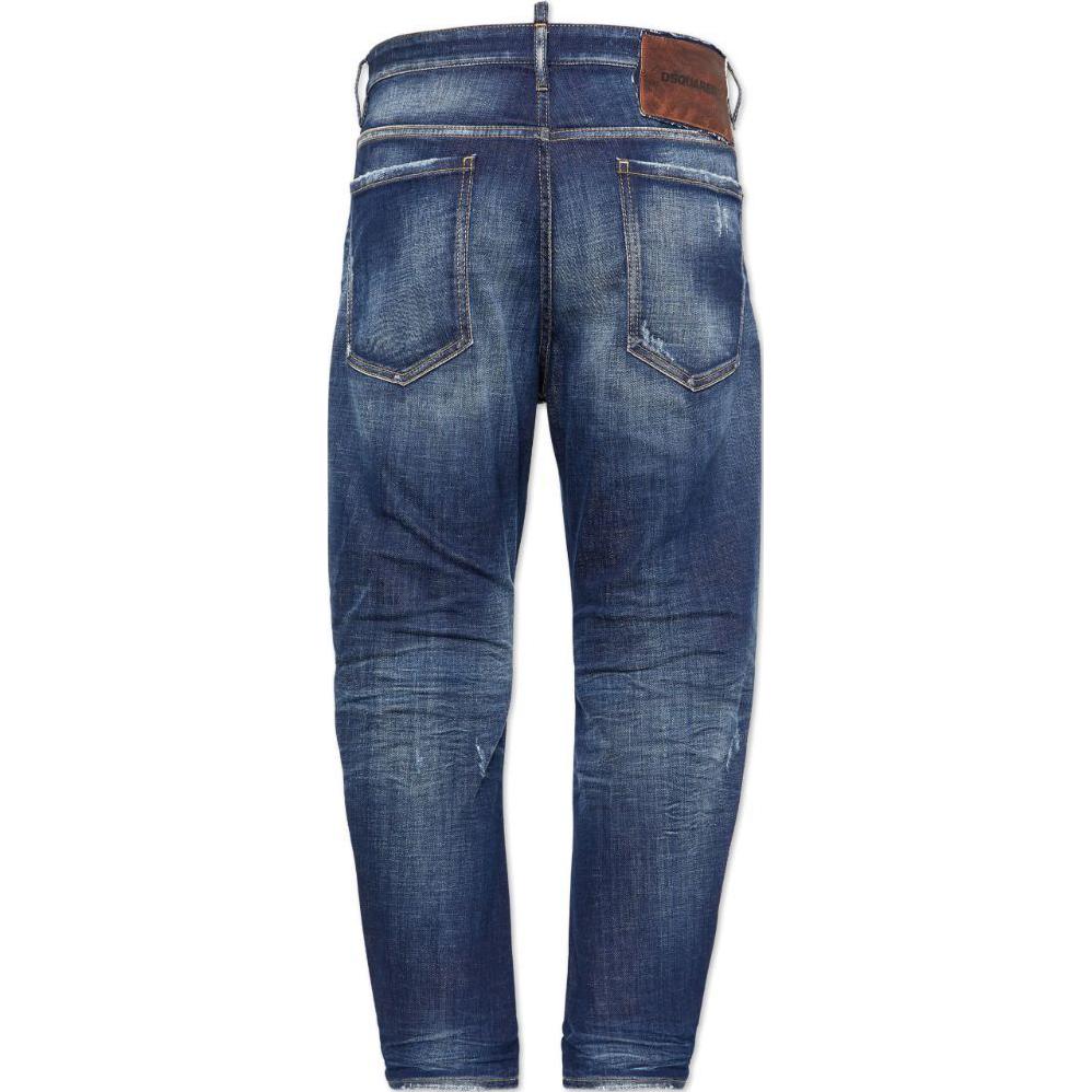 DSQUARED2 SS24  Straight-Leg Washed Zipper Pocket Jeans Navy Blue S74LB1576S30342-470 圖 3