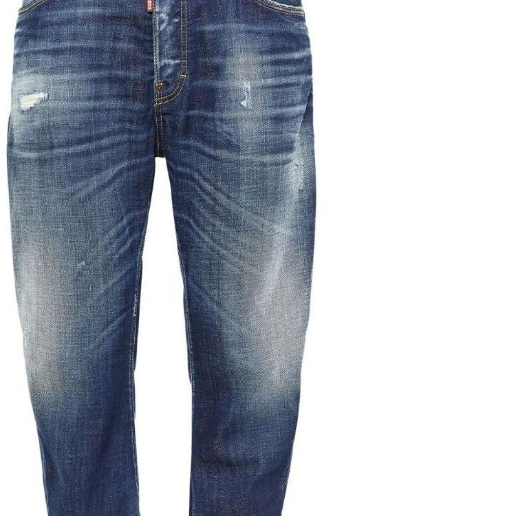 DSQUARED2 SS24  Straight-Leg Washed Zipper Pocket Jeans Navy Blue S74LB1576S30342-470 圖 5