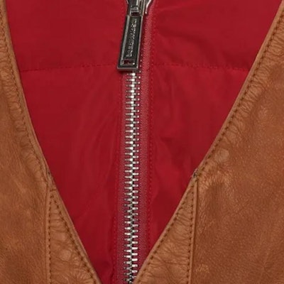 DSQUARED2 SS24 Jaket Kulit Coklat Corak Abstrak Lengan Panjang S71AN0556S47858 Sizing DSQUARED2 SS24 Jaket Kulit Coklat Corak Abstrak Lengan Panjang S71AN0556S47858