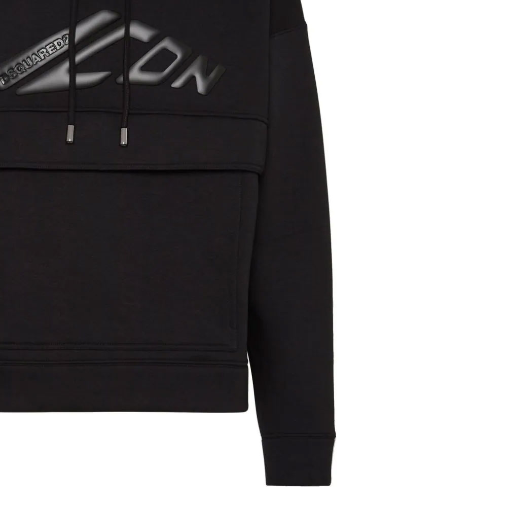 Purchase Dsquared2 SS24 黑色連帽衫 字母標誌印花 S79GU0129D25007-900