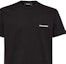 Shop DSQUARED2 男士黑色短袖T恤 SS24 带标志印花 S74GD1338D20020
