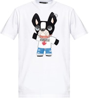 DSQUARED2 SS24 Cartoon Logo Graphic Crewneck T-Shirt White S74GD1325D20020-100 DSQUARED2 SS24 Cartoon Logo Graphic Crewneck T-Shirt White S74GD1325D20020-100