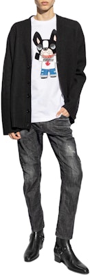 DSQUARED2 SS24 卡通标志图案圆领T恤 白色 S74GD1325D20020-100 Purchase DSQUARED2 SS24 卡通标志图案圆领T恤 白色 S74GD1325D20020-100