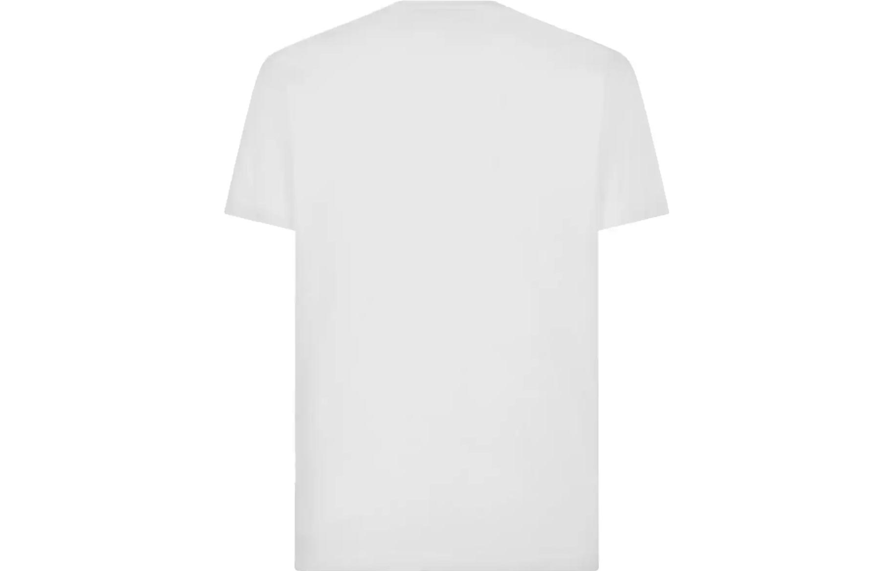 Lookbook DSQUARED2 卡通Logo圖案白色短袖T恤男款 SS24款式 S74GD1262S23009-100