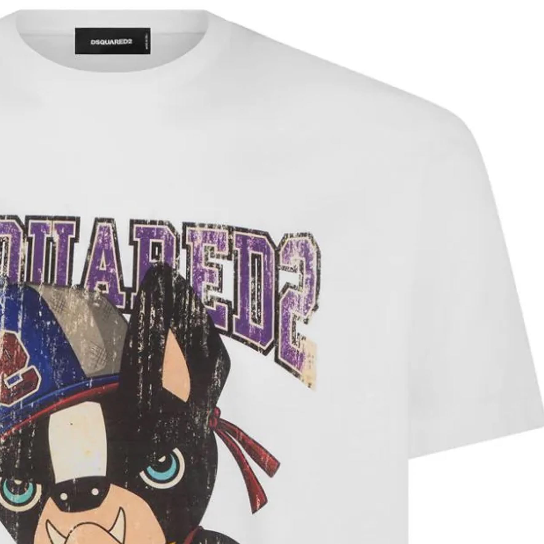 Purchase DSQUARED2 卡通Logo圖案白色短袖T恤男款 SS24款式 S74GD1262S23009-100