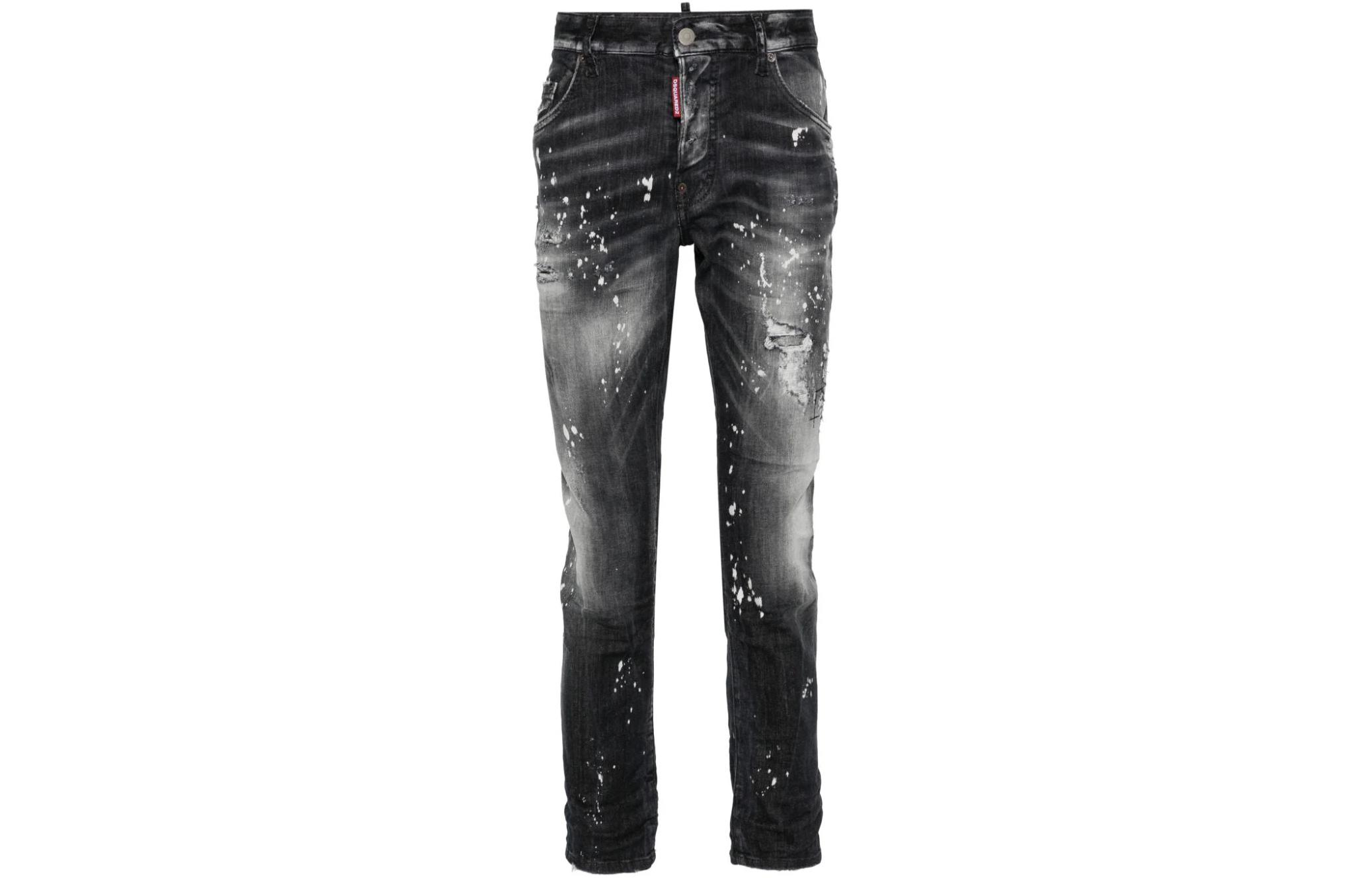 DSQUARED2 SS24 Distressed Button Slim Fit Jeans Men Smoke Black. S71LB1373S30503-900 圖 2
