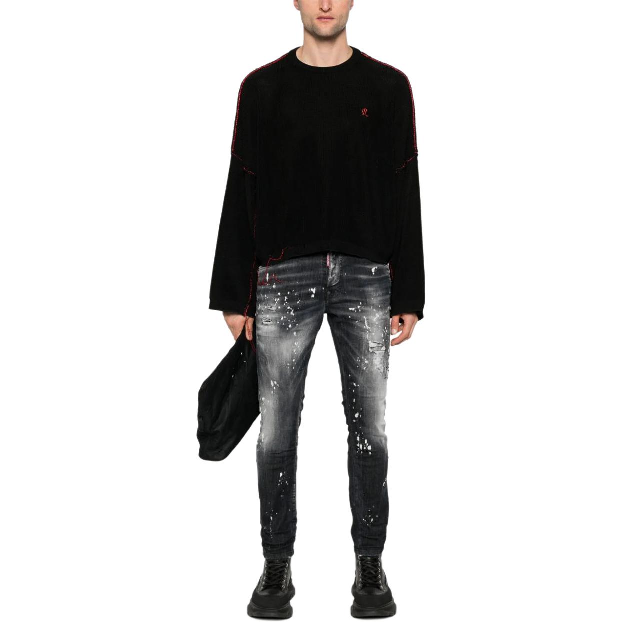 DSQUARED2 SS24 Distressed Button Slim Fit Jeans Men Smoke Black. S71LB1373S30503-900 圖 3
