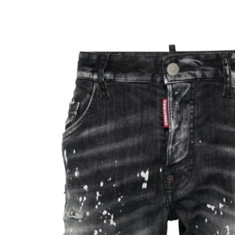 DSQUARED2 SS24 Distressed Button Slim Fit Jeans Men Smoke Black. S71LB1373S30503-900 圖 6