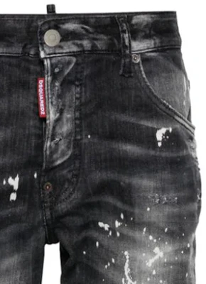 DSQUARED2 SS24 Celana Jeans Slim Fit Distressed Smoke Black Pria. S71LB1373S30503-900 Sizing DSQUARED2 SS24 Celana Jeans Slim Fit Distressed Smoke Black Pria. S71LB1373S30503-900