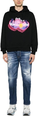 DSQUARED2 SS24 男士蓝色直筒破洞牛仔裤 S71LB1366S30342-470 Lookbook DSQUARED2 SS24 男士蓝色直筒破洞牛仔裤 S71LB1366S30342-470