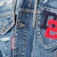 Sizing DSQUARED2 SS24 男士藍色寬鬆牛仔連帽外套刺繡破壞風格 S74AM1465S30309-470