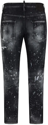DSQUARED2 SS24 Distressed Paint Splatter Jeans Men Black S71LB1396S30503-900 Lookbook DSQUARED2 SS24 Distressed Paint Splatter Jeans Men Black S71LB1396S30503-900