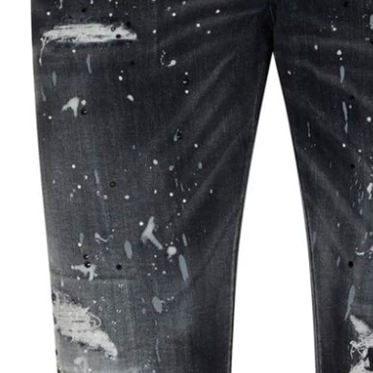 DSQUARED2 SS24 Distressed Paint Splatter Jeans Men Black S71LB1396S30503-900 圖 6
