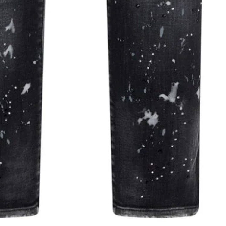 DSQUARED2 SS24 Distressed Paint Splatter Jeans Men Black S71LB1396S30503-900 圖 8