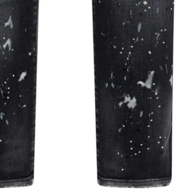 DSQUARED2 SS24 Distressed Paint Splatter Jeans Men Black S71LB1396S30503-900 Cheap DSQUARED2 SS24 Distressed Paint Splatter Jeans Men Black S71LB1396S30503-900